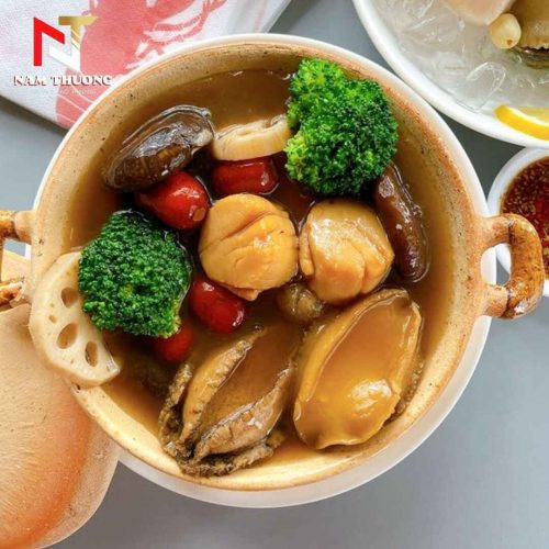 Súp bào ngư nấm đông cô