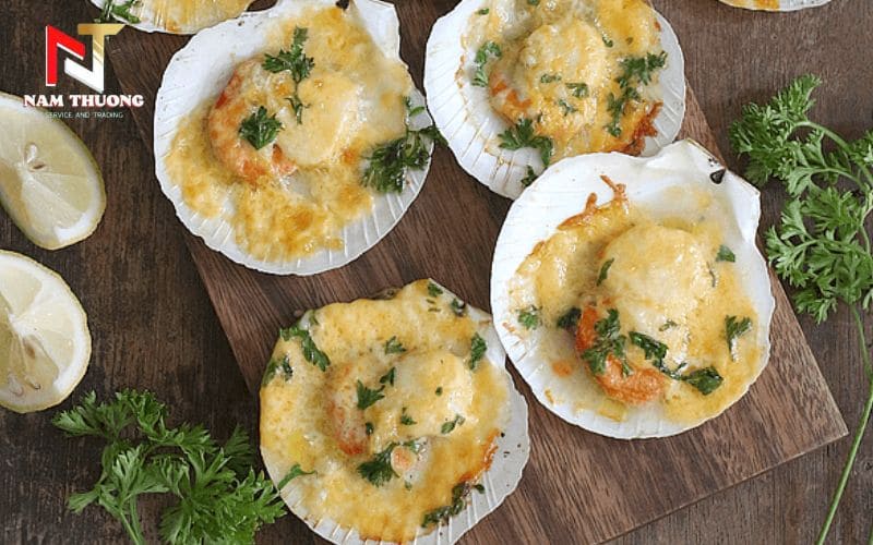 Chế biến cồi sò điệp nướng phô mai