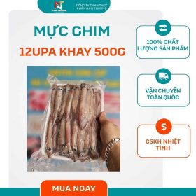 Mực ghim 12upA khay 500g tại Nam Thương