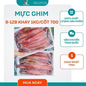 Mực ghim 9-12b khay 1kg/cốt 700 tại Nam Thương