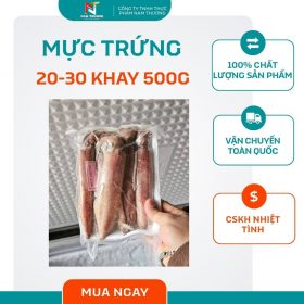 Mực trứng 20-30 khay 500g tại Nam Thương