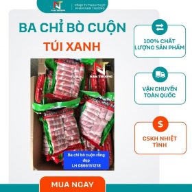 Ba chỉ bò cuộn ( túi xanh ) tại Nam Thương