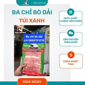 Ba chỉ bò dải (túi xanh)