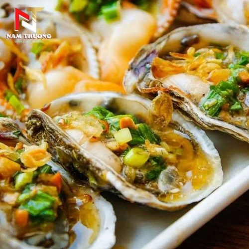 Hàu nướng mỡ hành