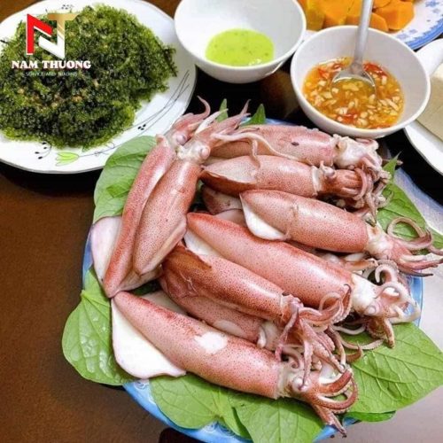 Món ăn chế biến từ mực ống số 3 / mặt trời