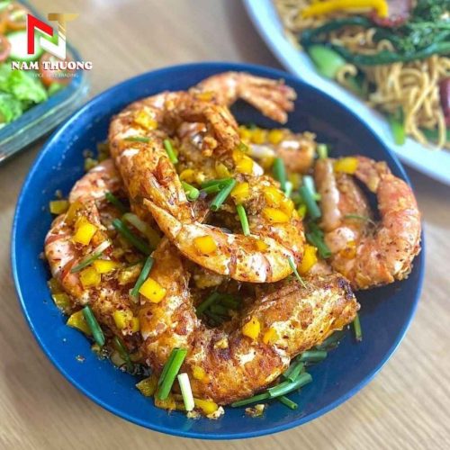Món tôm sú cháy tỏi