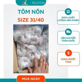 Tôm nõn size 31/40 tại Nam Thương