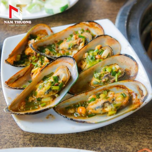 Vẹm xanh nướng mỡ hành