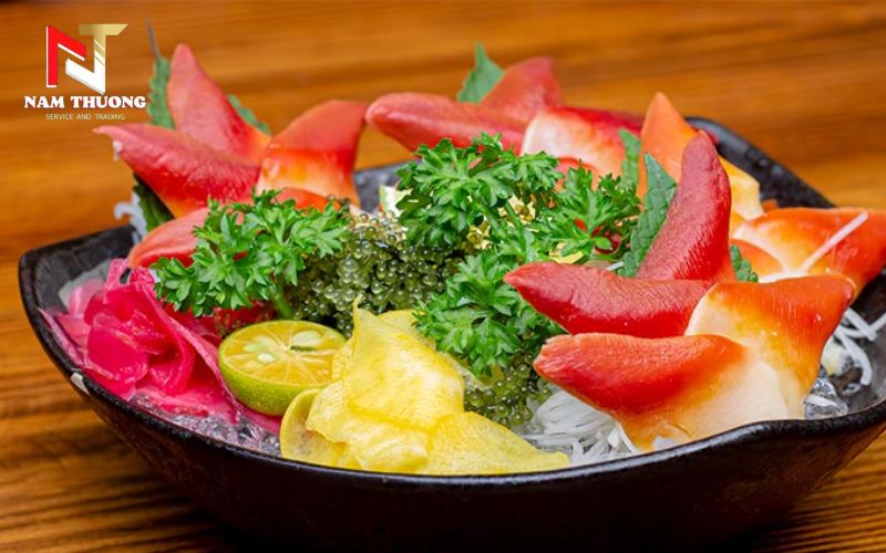 giá trị dinh dưỡng của sashimi sò đỏ